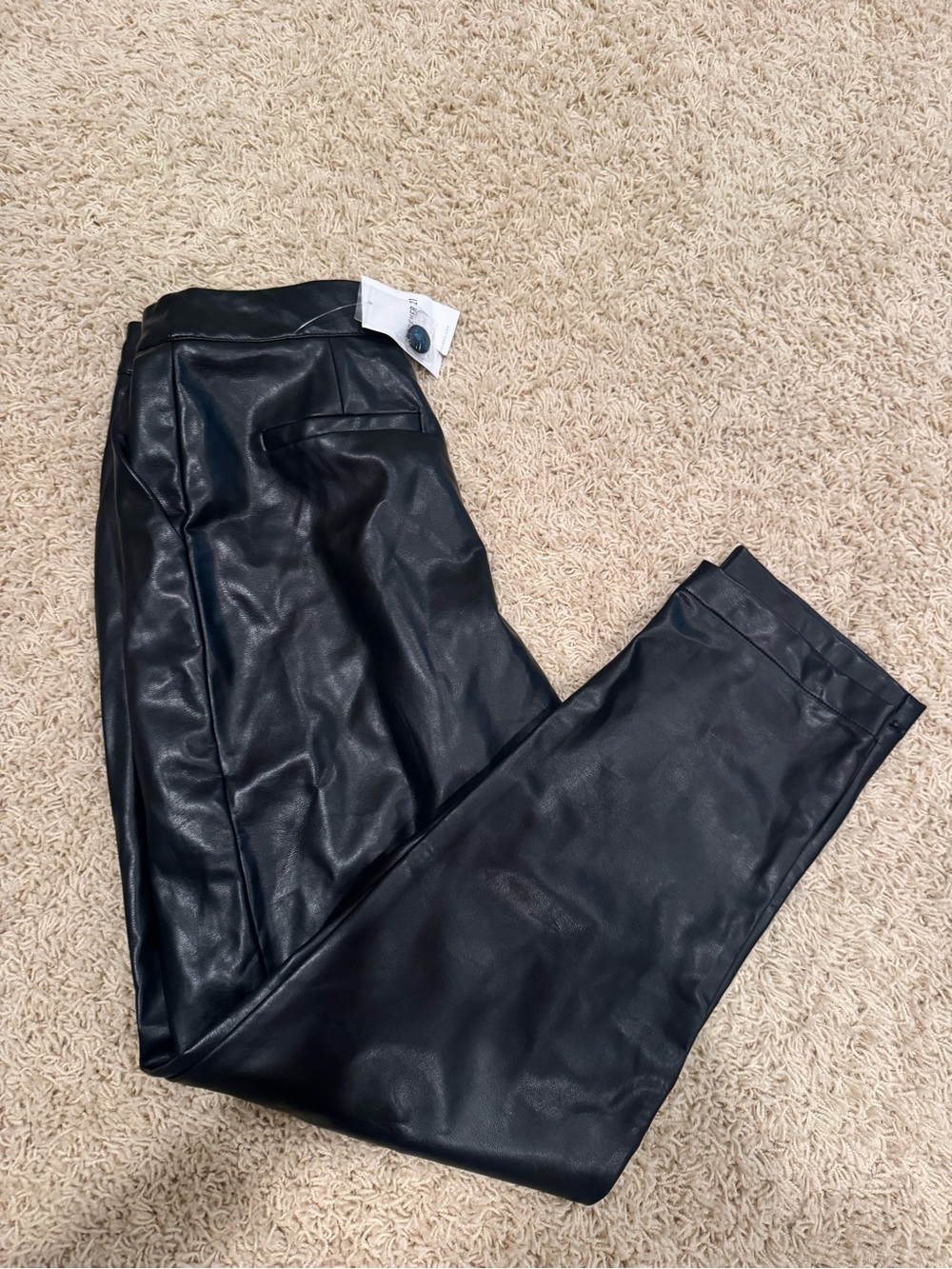Black Leather Pants (Faux)